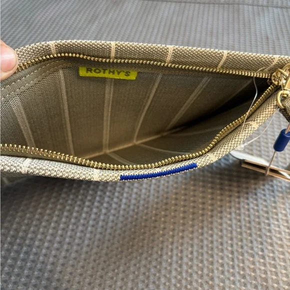 Rothy's Hillside green stripe wristlet - Picture 5 of 6